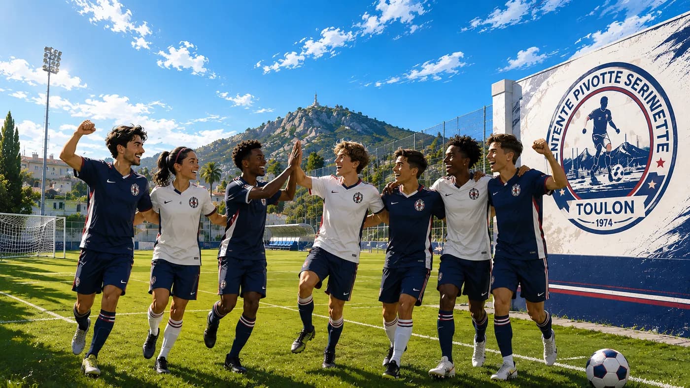 De jeunes joueuses et joueurs du club