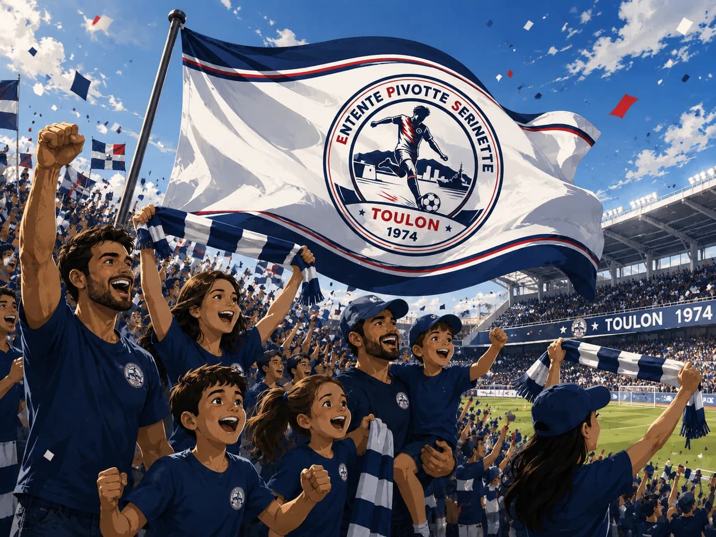 Les supporters et familles du club